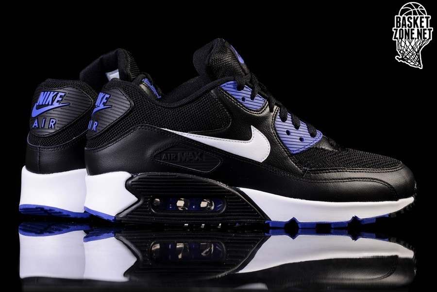 NIKE AIR MAX 90 ESSENTIAL BLACK/PERSIAN VIOLET price $119.00