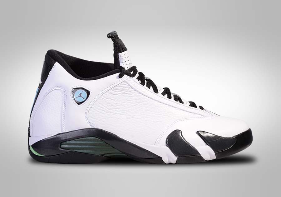 jordan 14 white black oxidized green