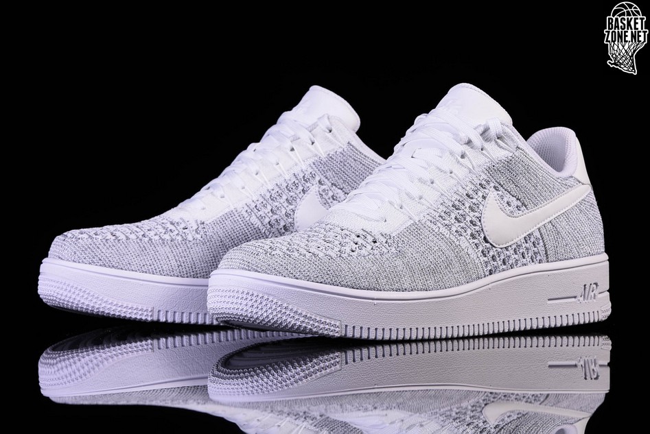 nike air force 1 flyknit low cool grey