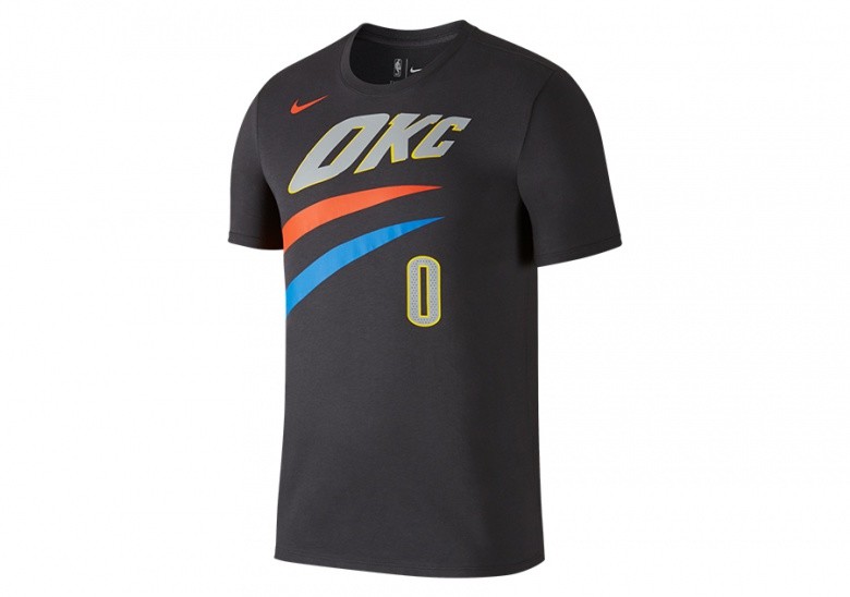 NIKE NBA RUSSELL WESTBROOK OKLAHOMA CITY THUNDER CITY EDITION DRY TEE ANTHRACITE