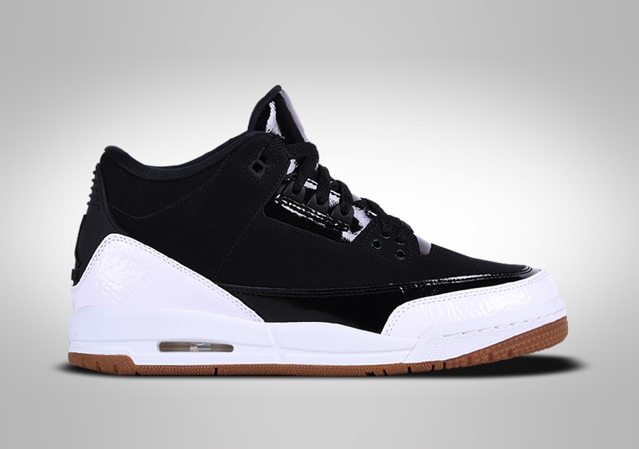 NIKE AIR JORDAN 3 RETRO BLACK WHITE GUM 