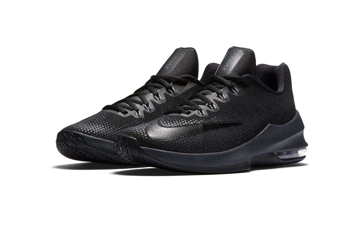 NIKE AIR MAX INFURIATE LOW TRIPLE BLACK