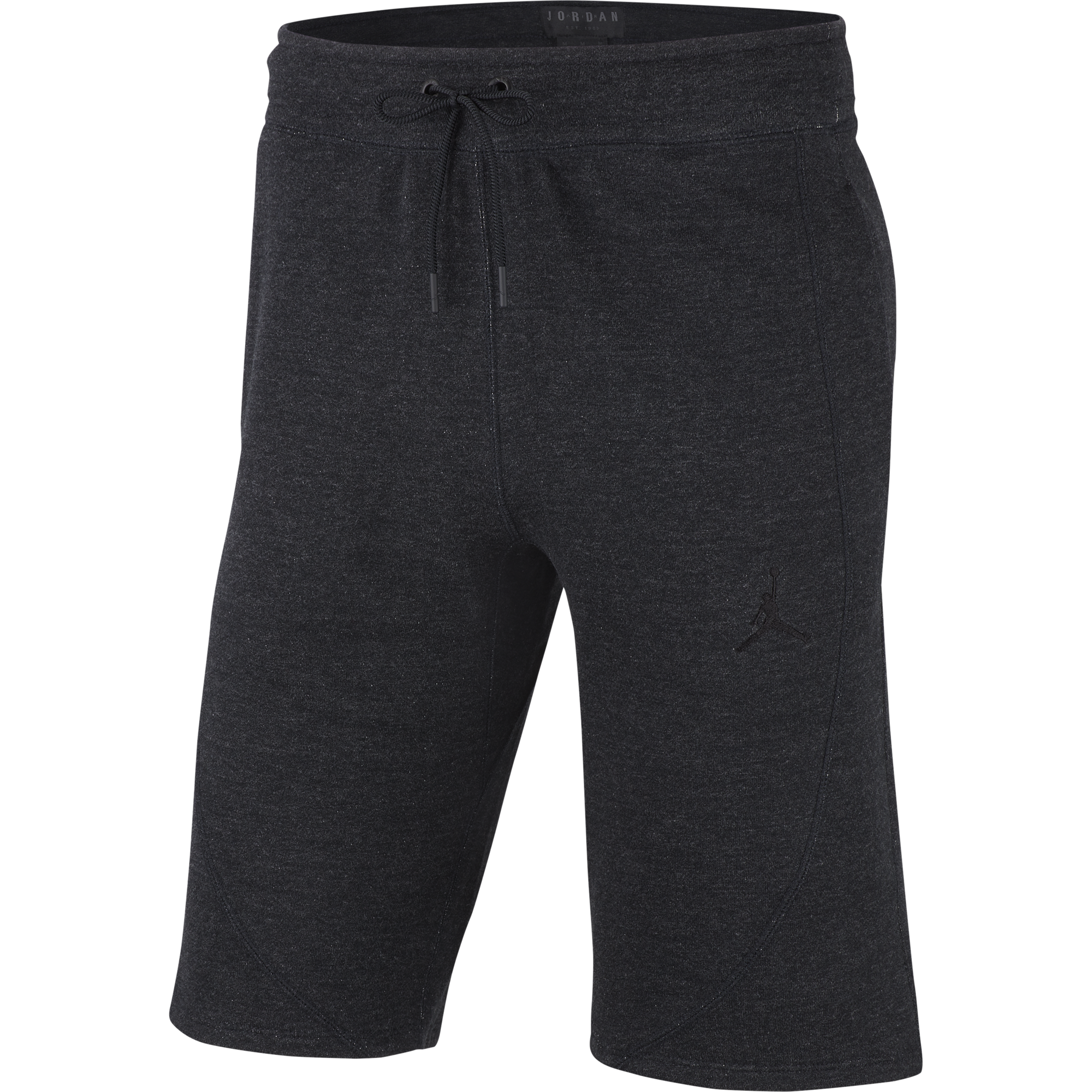 NIKE AIR JORDAN SPORTSWEAR WINGS LITE SHORTS BLACK HEATHER