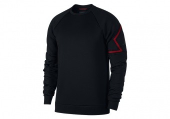 NIKE AIR JORDAN SPORTSWEAR FLIGHT TECH DIAMOND CREW BLACK