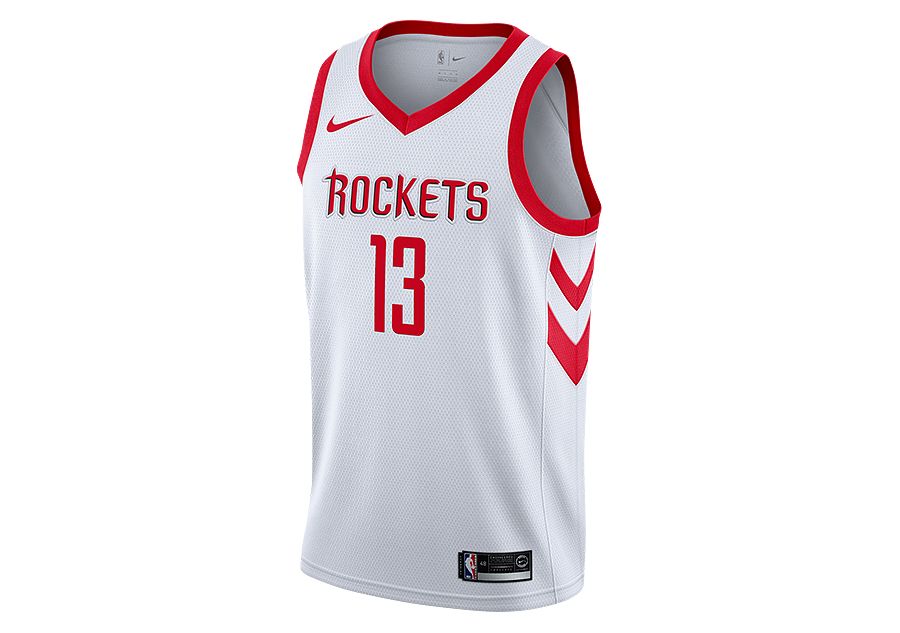 Nike Nba Houston Rockets James Harden Swingman Home Jersey White Pour Basketzone Net