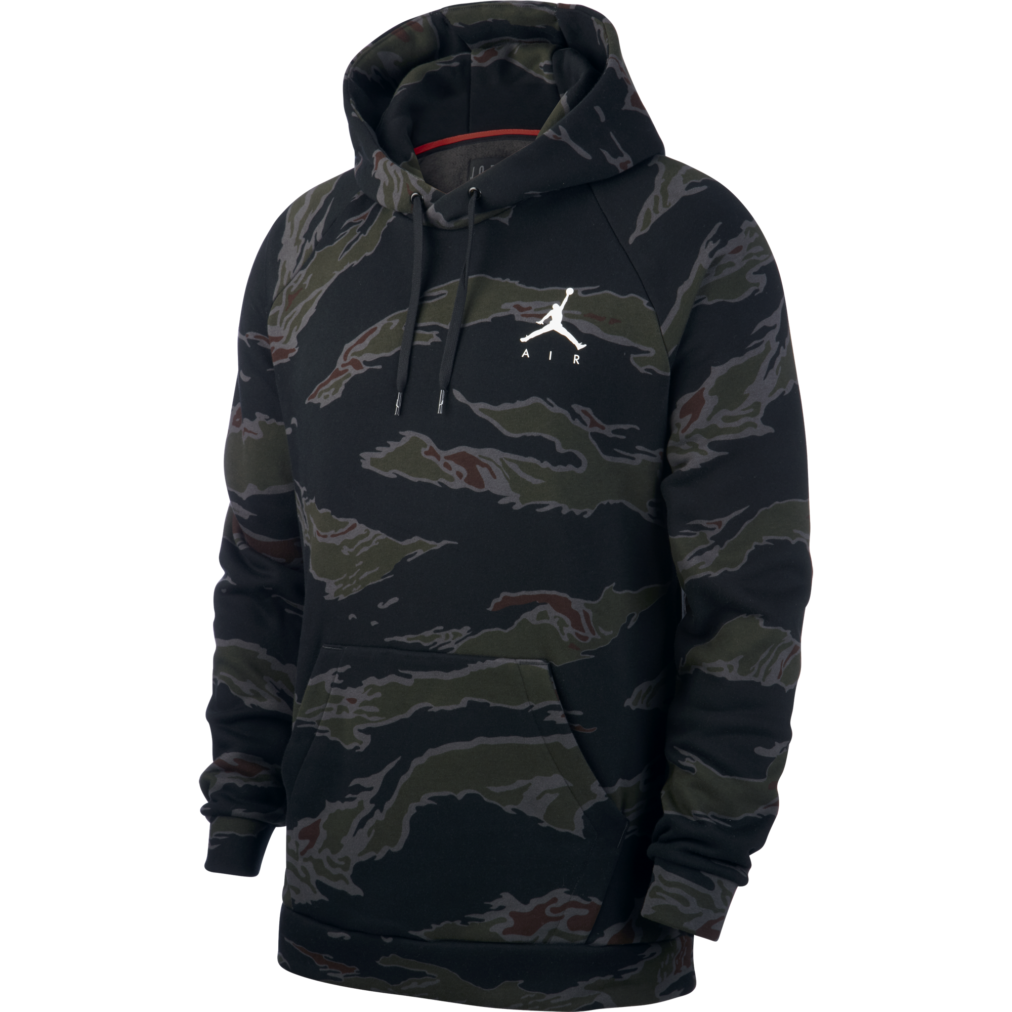 NIKE AIR JORDAN JUMPMAN FLEECE CAMO HOODIE BLACK