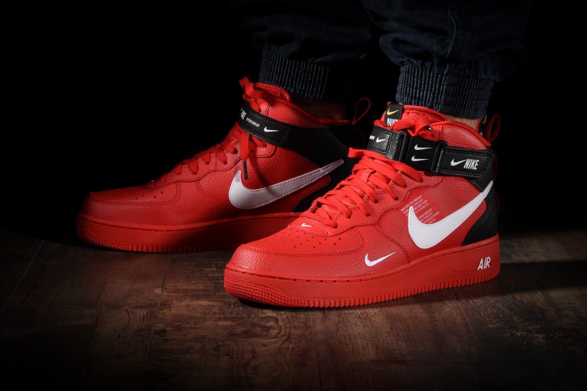 First Look: Nike Air Force 1 Mid '07 LV8 Utility – Red