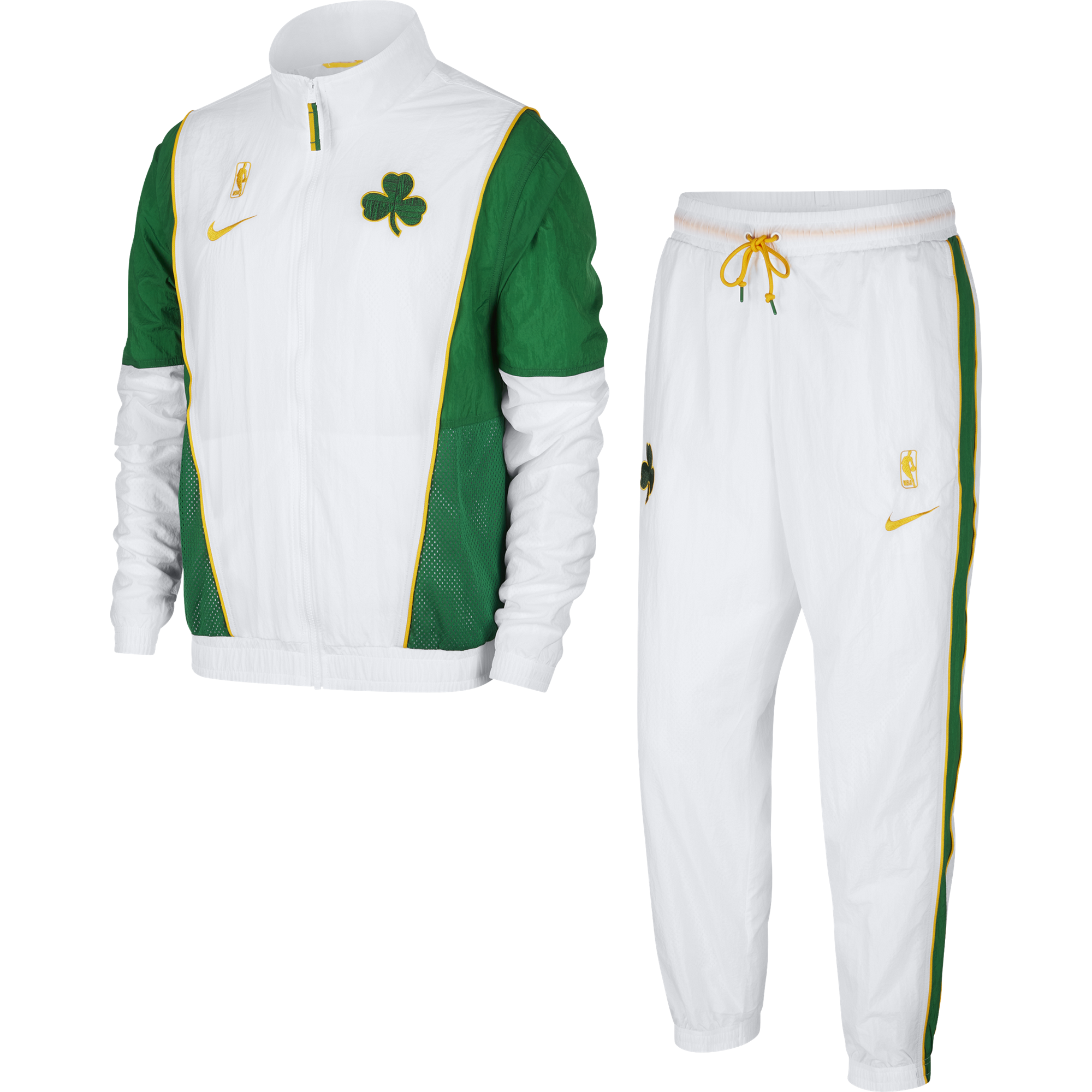 NIKE NBA BOSTON CELTICS COURTSIDE TRACKSUIT WHITE