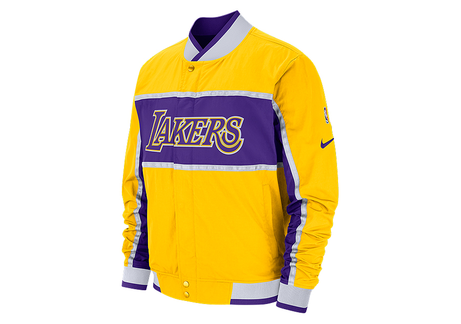 NIKE NBA LOS ANGELES LAKERS COURTSIDE ICON JACKET AMARILLO pour €145,00 | Basketzone.net