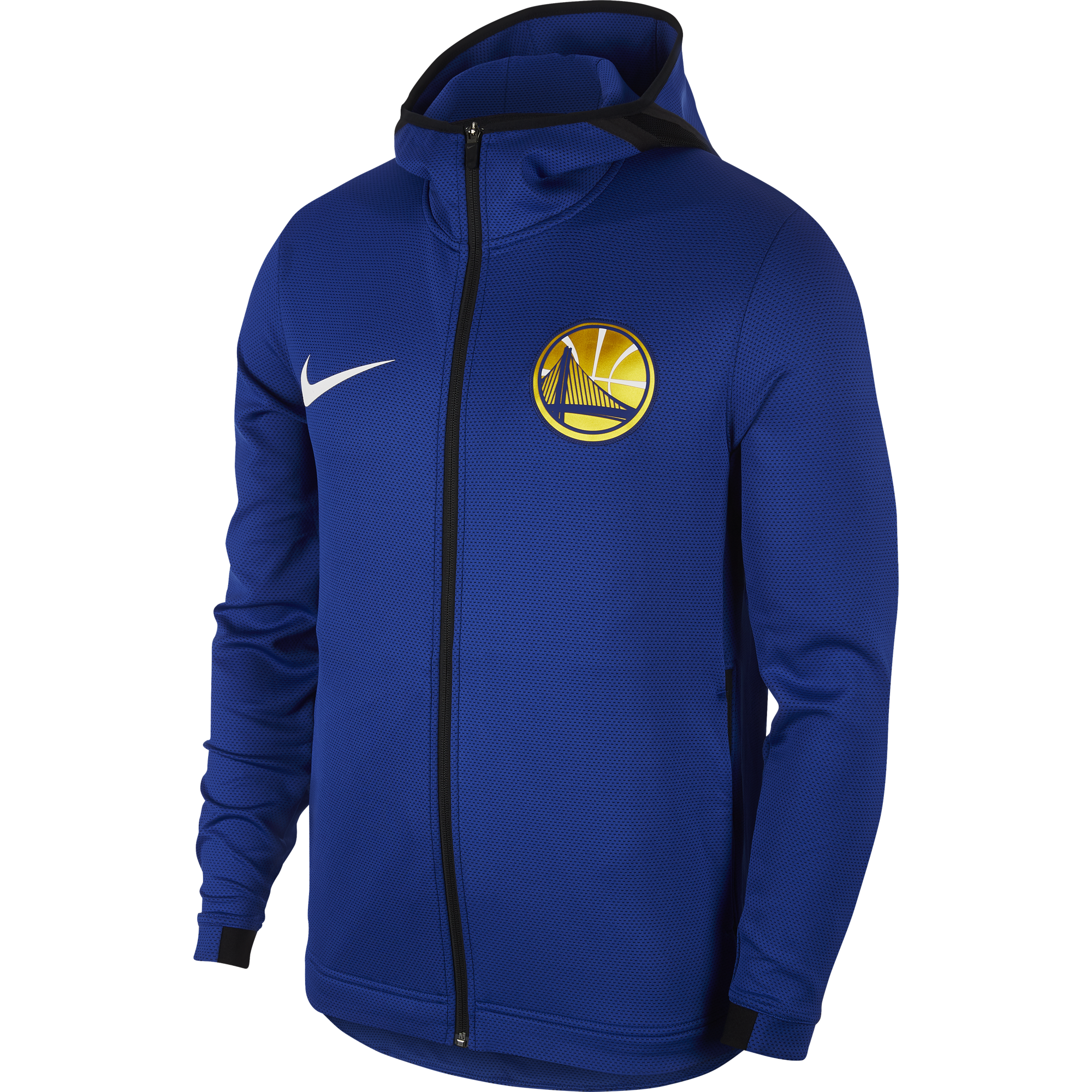 NIKE NBA GOLDEN STATE WARRIORS THERMAFLEX SHOWTIME HOODIE RUSH BLUE