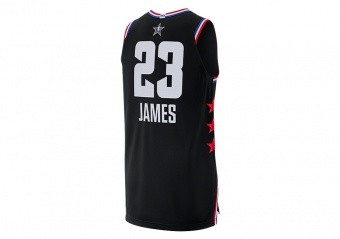 NIKE AIR JORDAN NBA ALL STAR WEEKEND 2019 LEBRON JAMES AUTHENTIC JERSEY BLACK