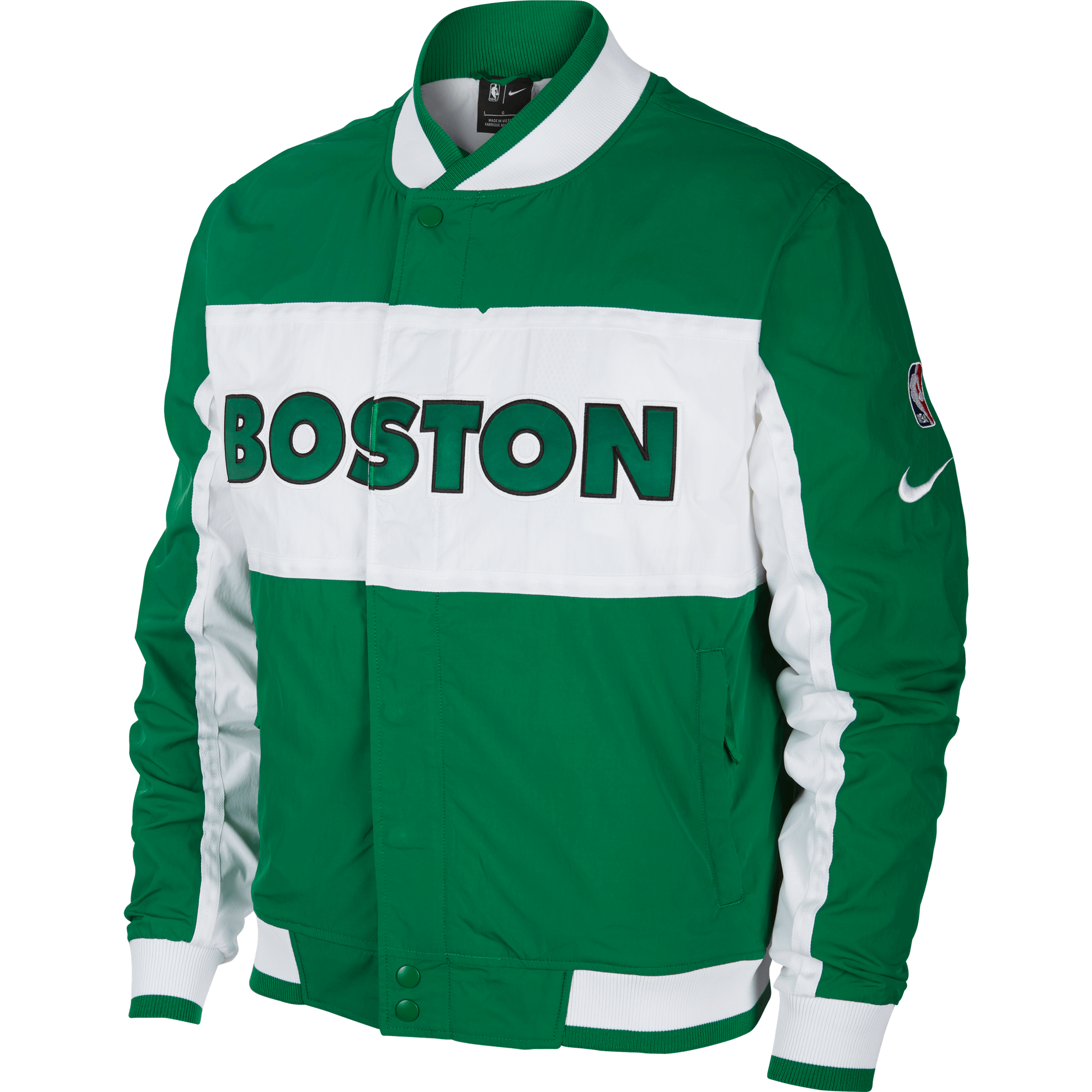 NIKE NBA BOSTON CELTICS COURTSIDE ICON JACKET CLOVER