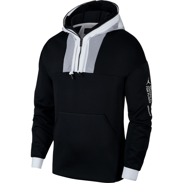 NIKE AIR JORDAN 23 ENGINEERED 1/2 ZIP HOODIE BLACK