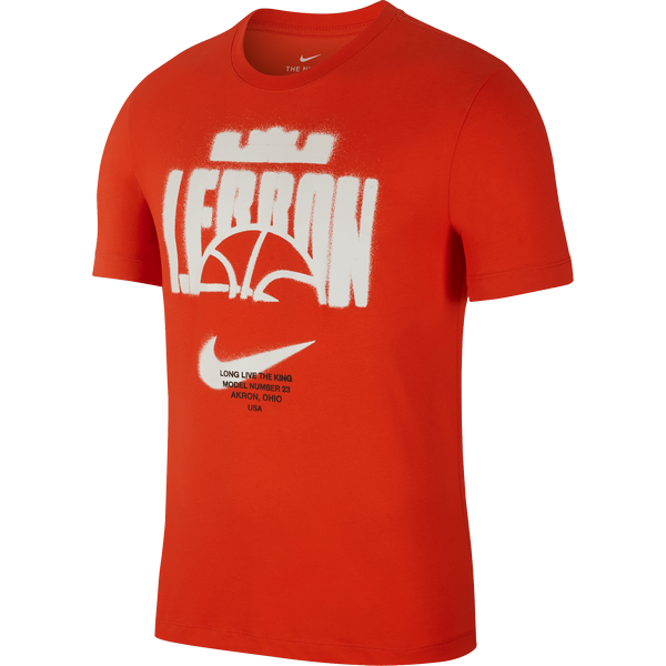 NIKE LEBRON DRI-FIT TEE TEAM ORANGE