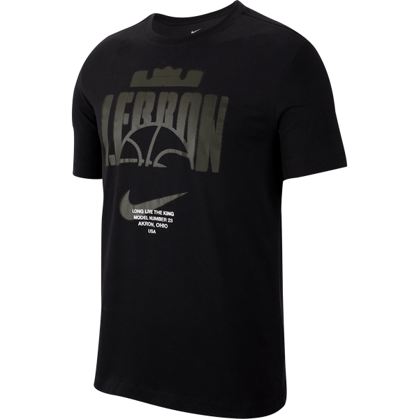 NIKE LEBRON DRI-FIT BASKETBALL TEE BLACK