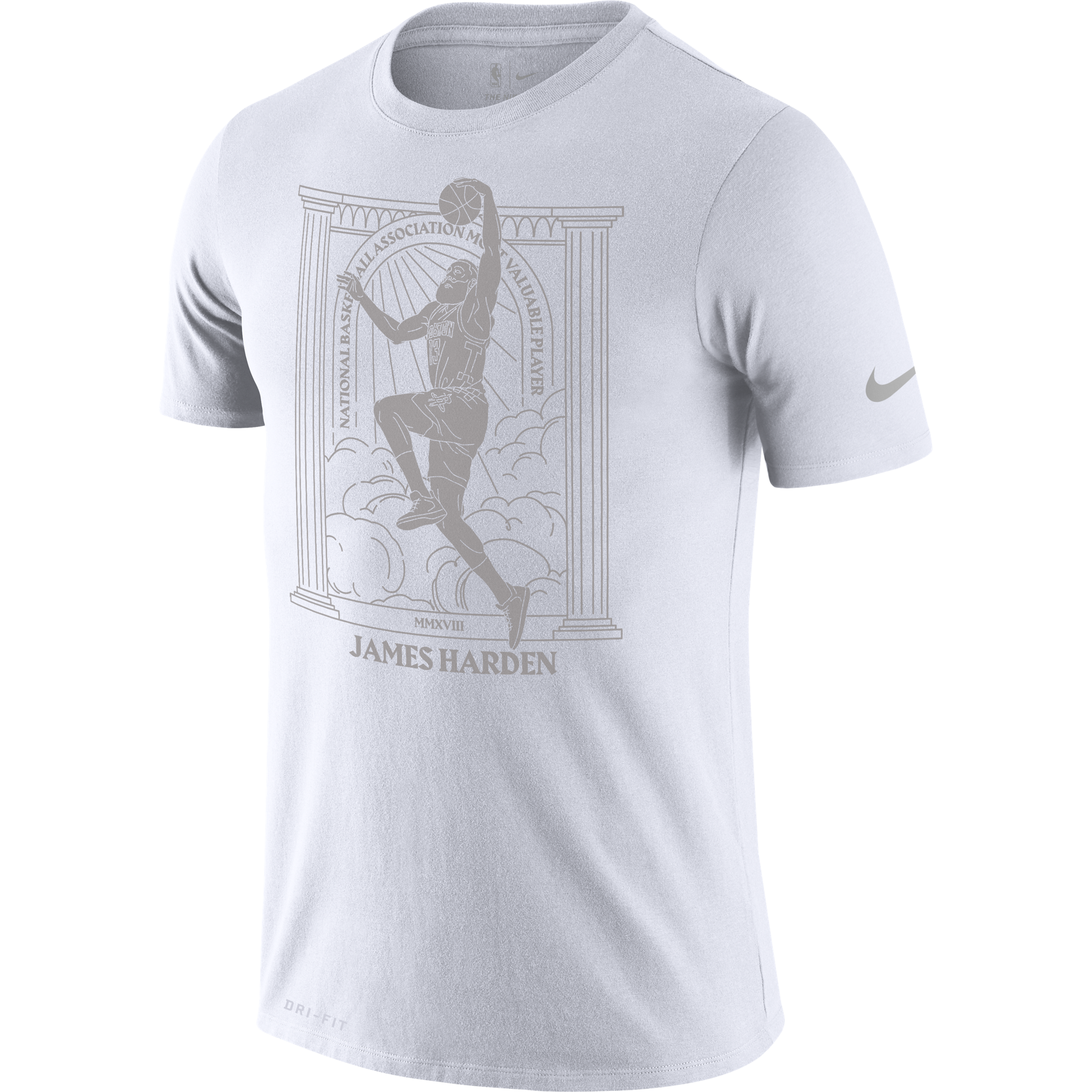 NIKE NBA JAMES HARDEN MVP DRI-FIT TEE WHITE