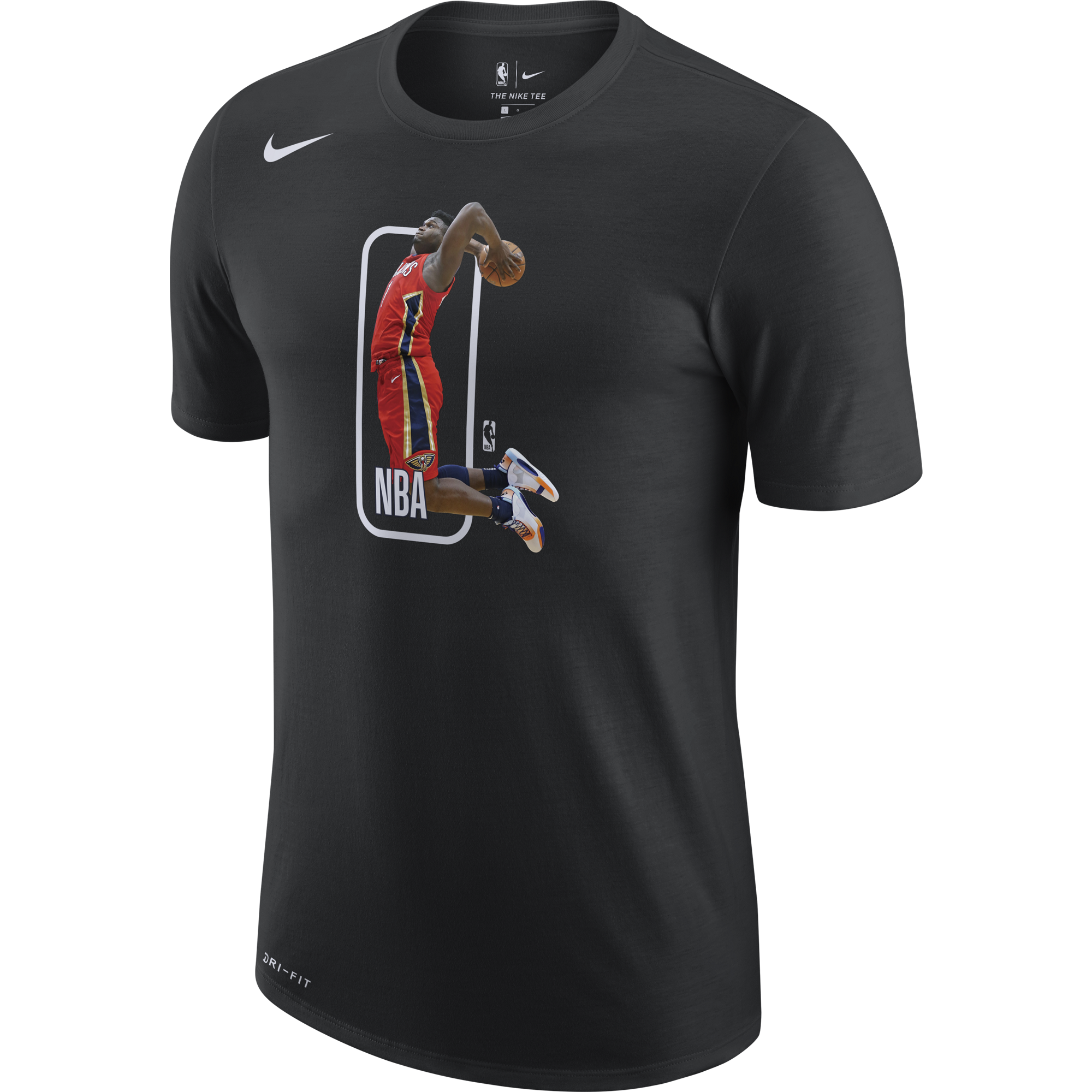 NIKE NBA NEW ORLEANS PELICANS ZION WILLIAMSON ZION DRI-FIT TEE BLACK