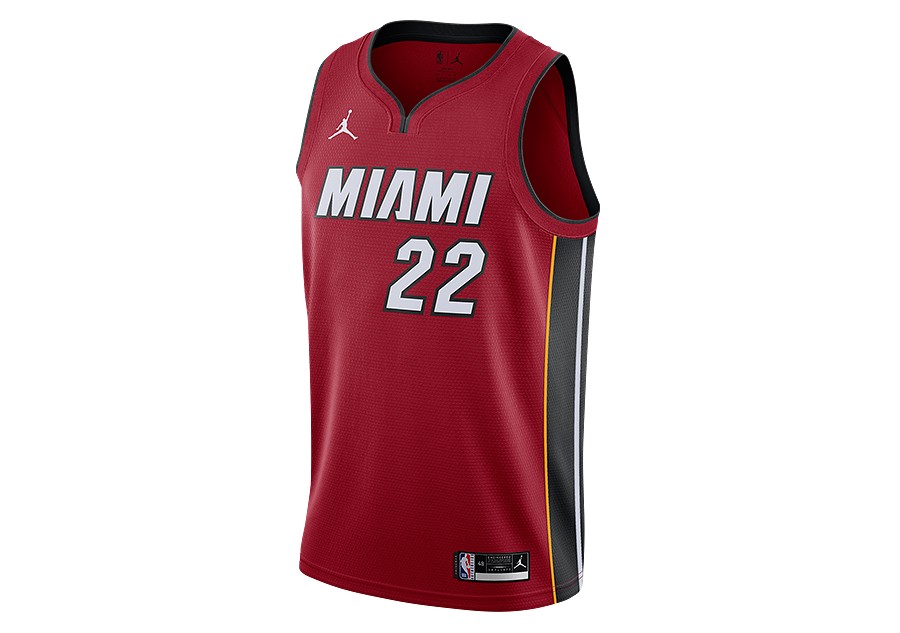 Men's Fanatics Branded Jimmy Butler Red Miami Heat Fast Break Replica Jersey  - Statement Edition 