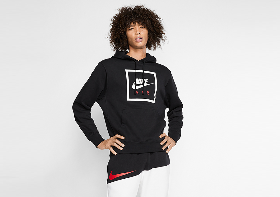 black nike air max hoodie