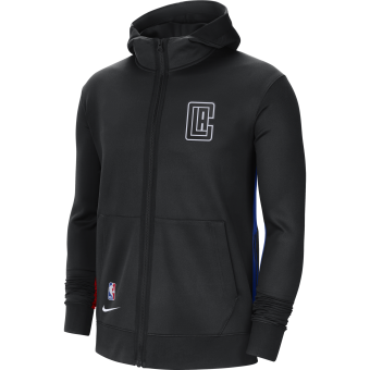 NIKE NBA LOS ANGELES CLIPPERS SHOWTIME CITY EDITION THERMA FLEX HOODIE BLACK