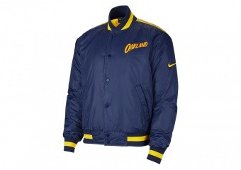 NIKE NBA GOLDEN STATE WARRIORS CITY EDITION COURTSIDE JACKET COLLEGE NAVY