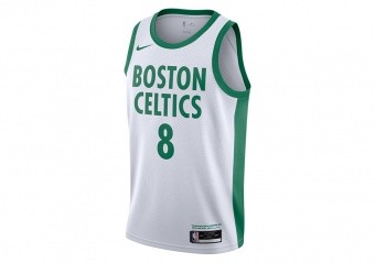 NIKE NBA BOSTON CELTICS KEMBA WALKER CITY EDITION SWINGMAN JERSEY WHITE