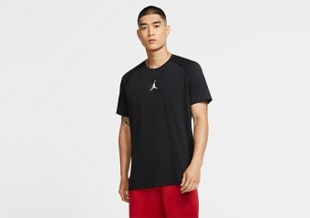 NIKE AIR JORDAN TRAINING TOP BLACK