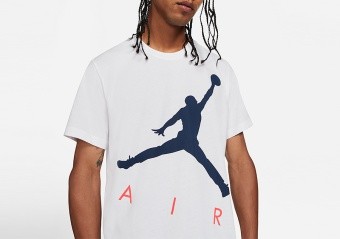 NIKE AIR JORDAN JUMPMAN AIR HBR CREW TEE WHITE