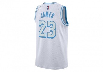 white and light blue lakers jersey