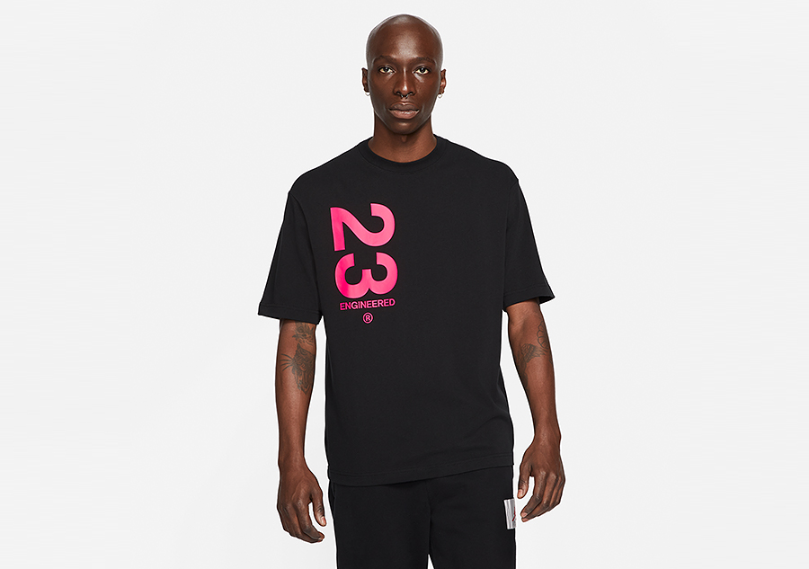 NIKE AIR JORDAN 23 ENGINEERED WORDMARK CREW TEE BLACK pour 42 50 Basketzone