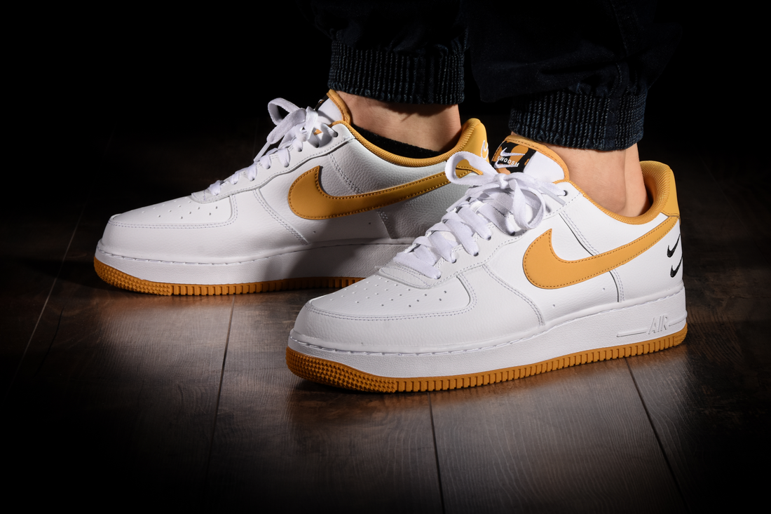 NIKE AIR FORCE 1 LOW '07 DOUBLE SWOSH WHITE LIGHT GINGER