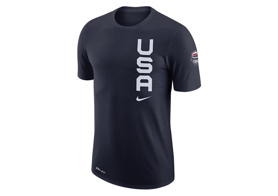 USA NIKE DRI-FIT TEAM TEE OBSIDIAN