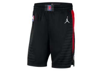 NIKE NBA LOS ANGELES CLIPPERS SWINGMAN STATEMENT 2020 EDITION SHORTS BLACK