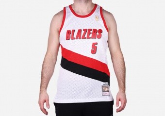 MITCHELL & NESS SWINGMAN JERSEY PORTLAND TRAIL BLAZERS - JERMAINE ONEAL