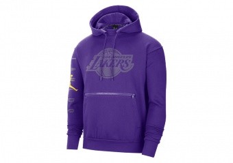 Shop Los Angeles Lakers Essential Men's Nike NBA Fleece Pullover Hoodie