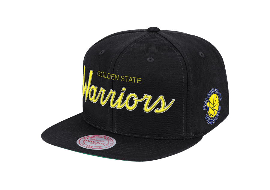 MITCHELL & NESS FOUNDATION SCRIPT SNAPBACK HWC GOLDEN STATE WARRIORS