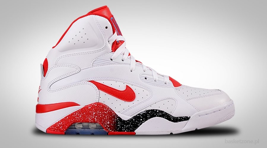 NIKE AIR FORCE 180 MID WHITE HYPER RED